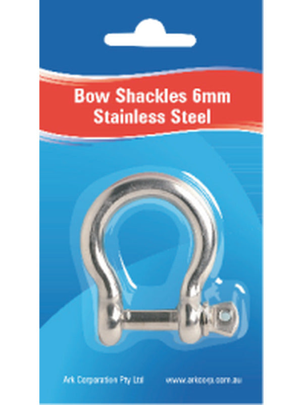 ARK Bow Shackle 6mm Stainless BSS06B