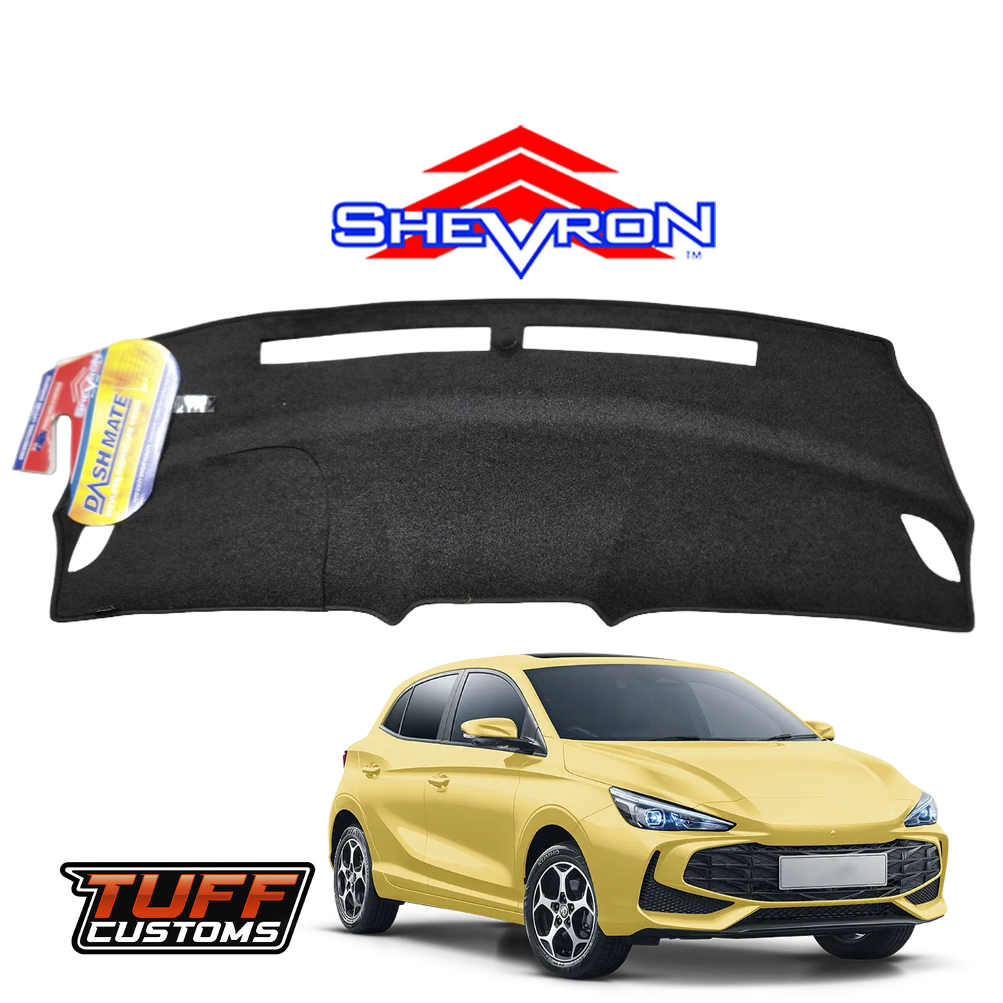 Shevron Dash Mat For MG MG3 ESSENCE EXCITE CORE 4/2024-2025 Black 1721