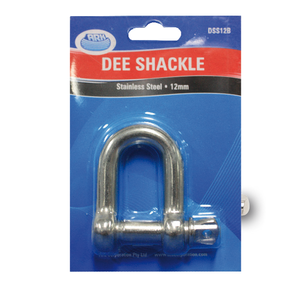 ARK D Shackle 16mm Galvanised Blister Pack DSG16B