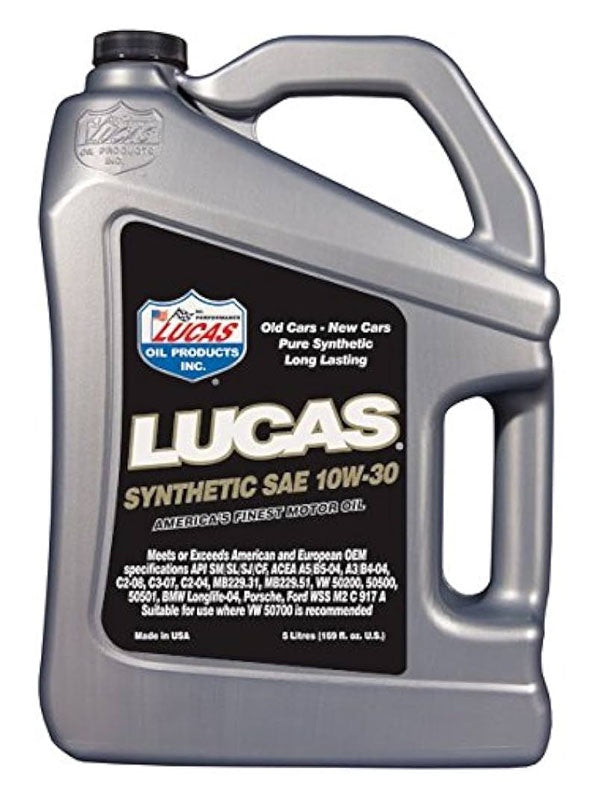 Lucas Synthetic SAE 10W-30 European Motor Oil 5 Litres 10128