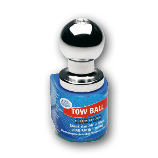 ARK Chrome Towball 50mm x 51mm 3.5 Ton 7/8 inch Shank TB35CB