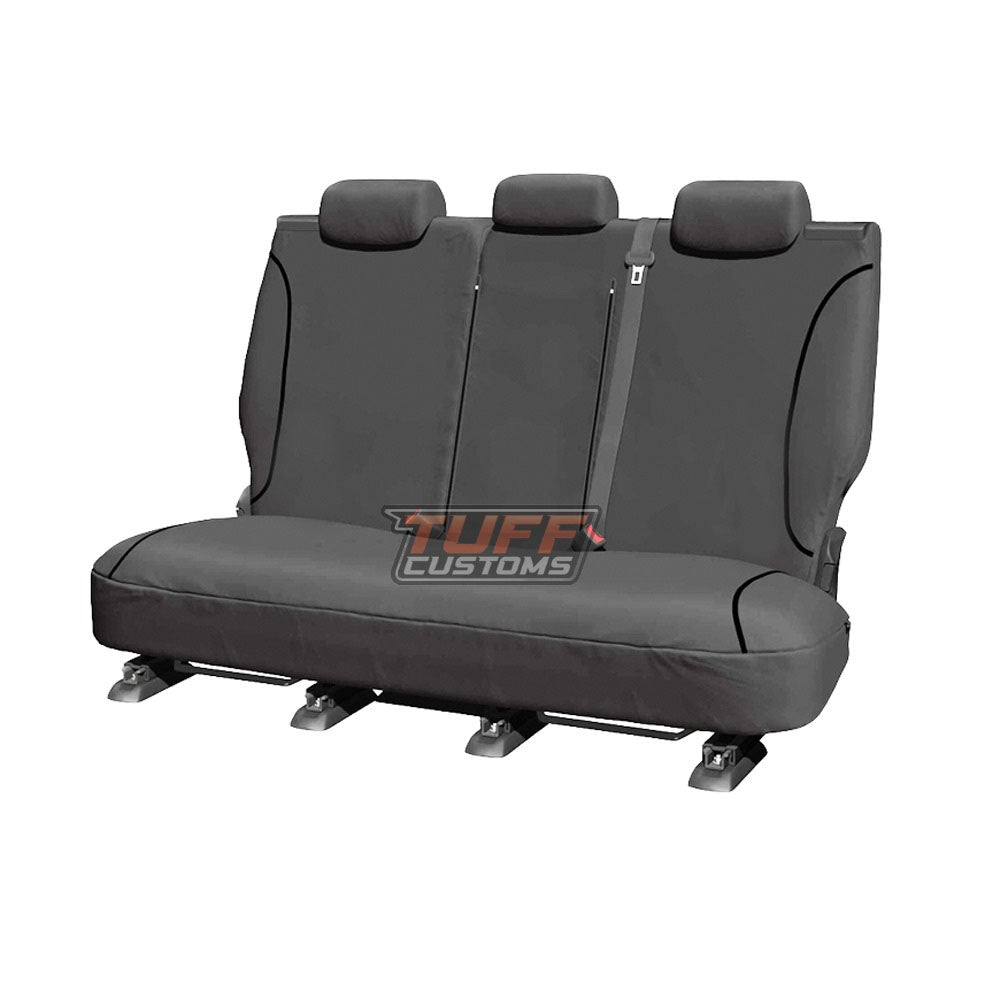 TUFF HD TRADE Canvas Seat Covers Rear For Holden Colorado RG 6/2012-2020 Charcoal