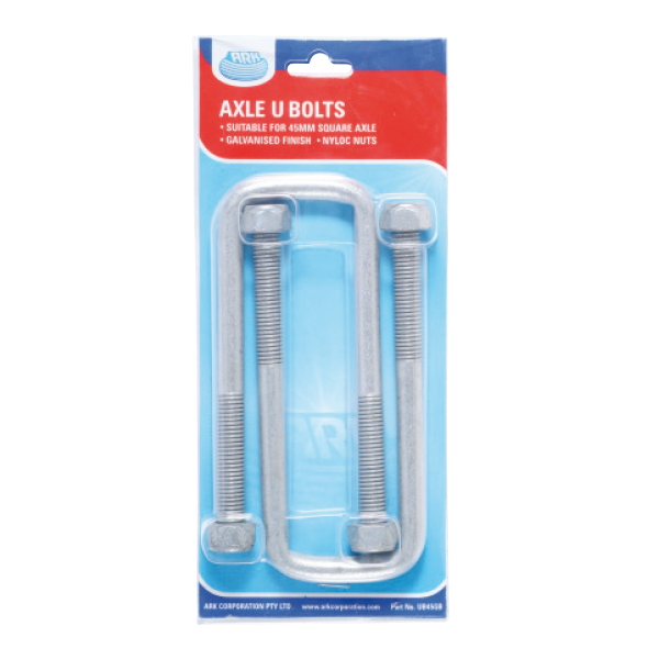 ARK U-Bolt 40mm x 130mm Galvanized Blister Pack UB40GB