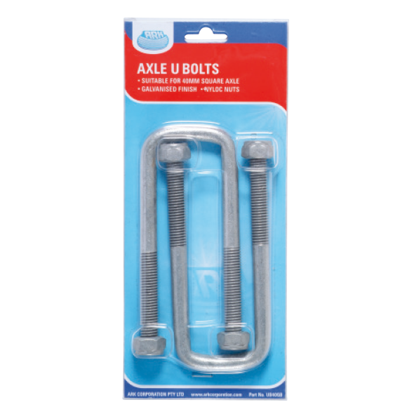 ARK U-Bolt 45mm x 140mm Galvanized Blister Pack UB45GB