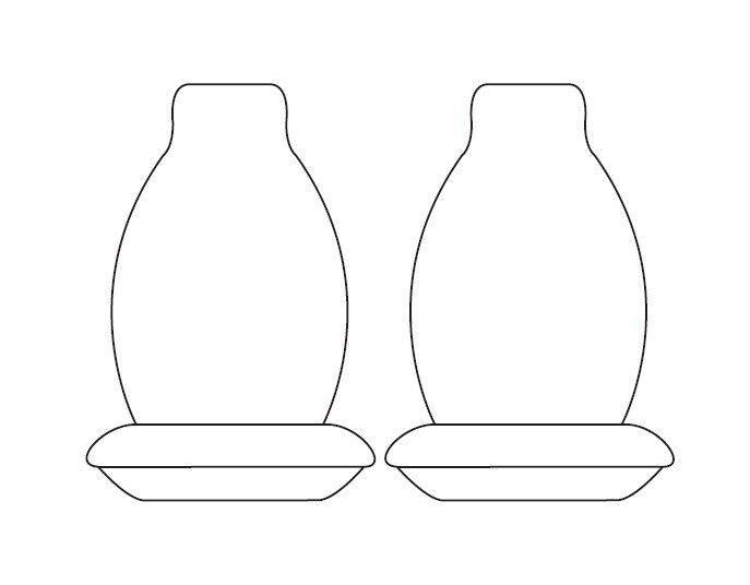 TUFF HD TRADE Canvas Seat Covers Front For Mazda BT50 B19 B30 XS XT 8/2020-2025 Black