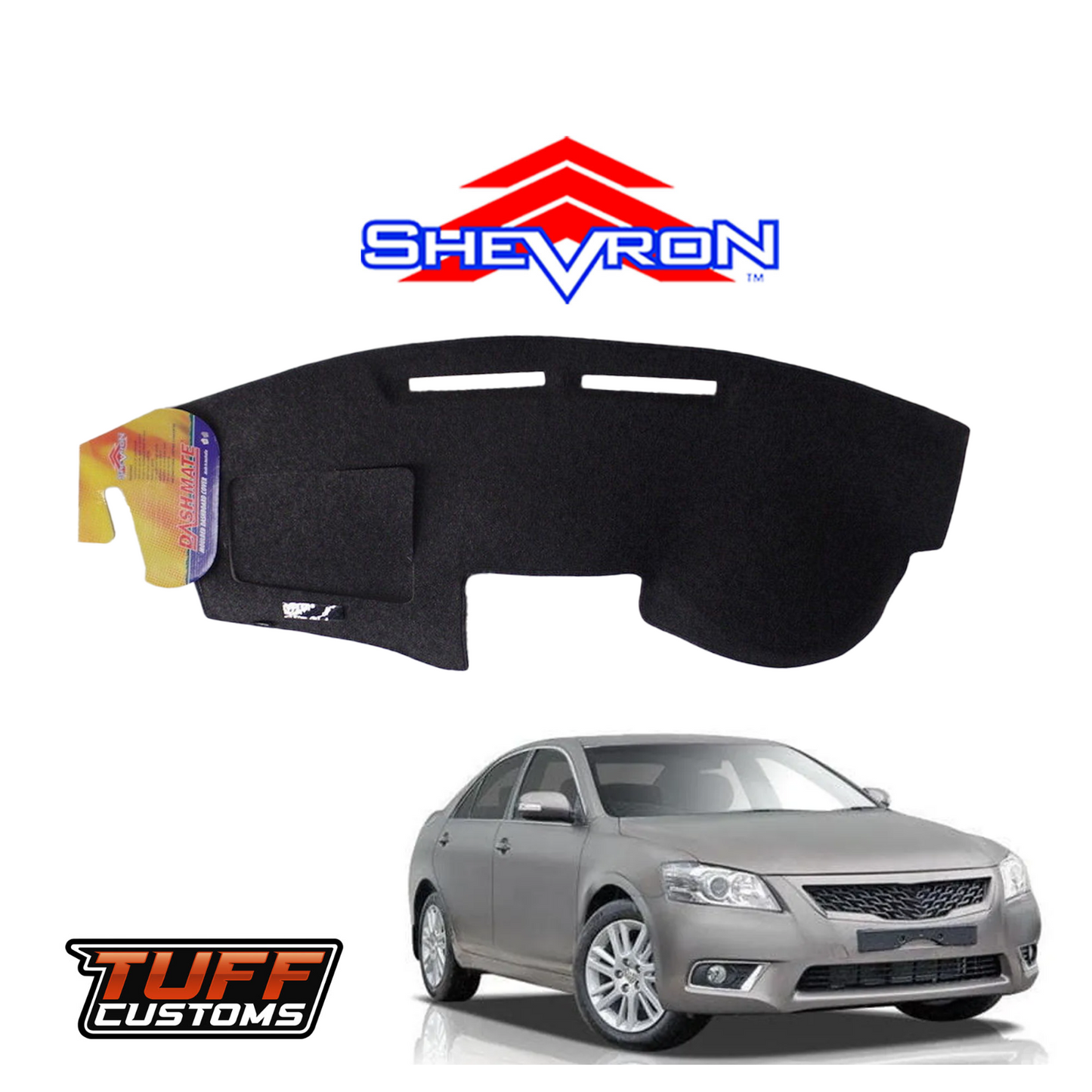 Shevron Black Dash Mat For Toyota Aurion GSV40 8/2006-2/2012 DM1019