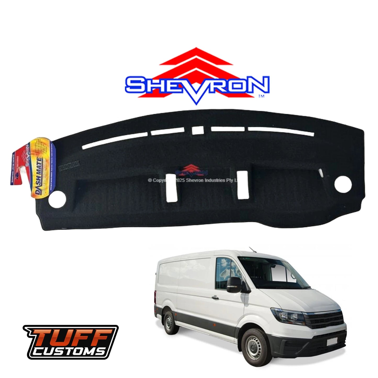 Shevron Dash Mat For Volkwagen Crafter SY1 Gen 2 06/2023-2025 DM1717 Black