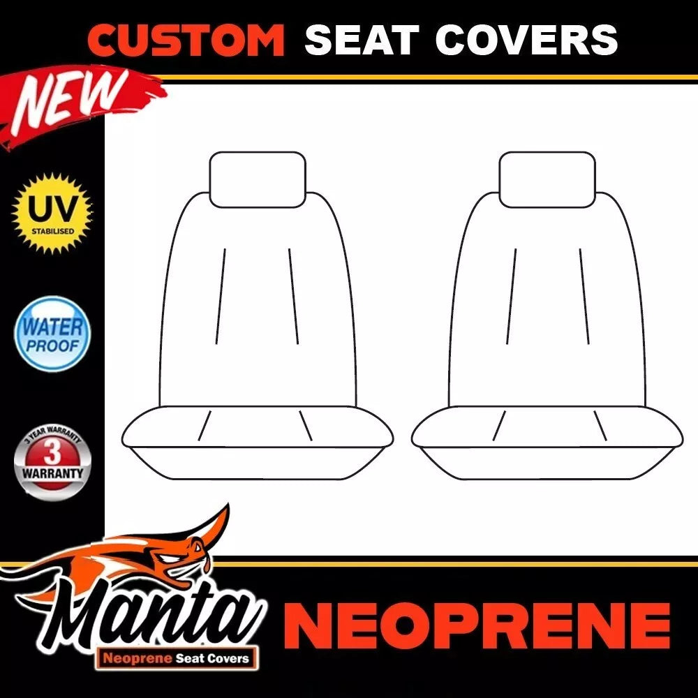 Manta Neoprene Front Seat Covers For FORD RANGER PY Next GEN XL XLS XLT 6/2022-2025