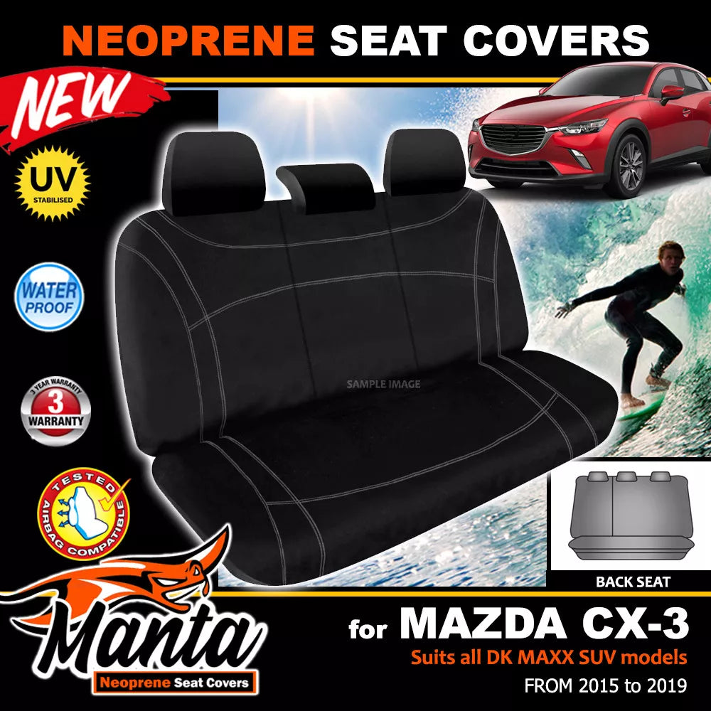 Manta Neoprene Rear Seat Covers For Mazda CX-3 DK MAXX SUV 2015-2025
