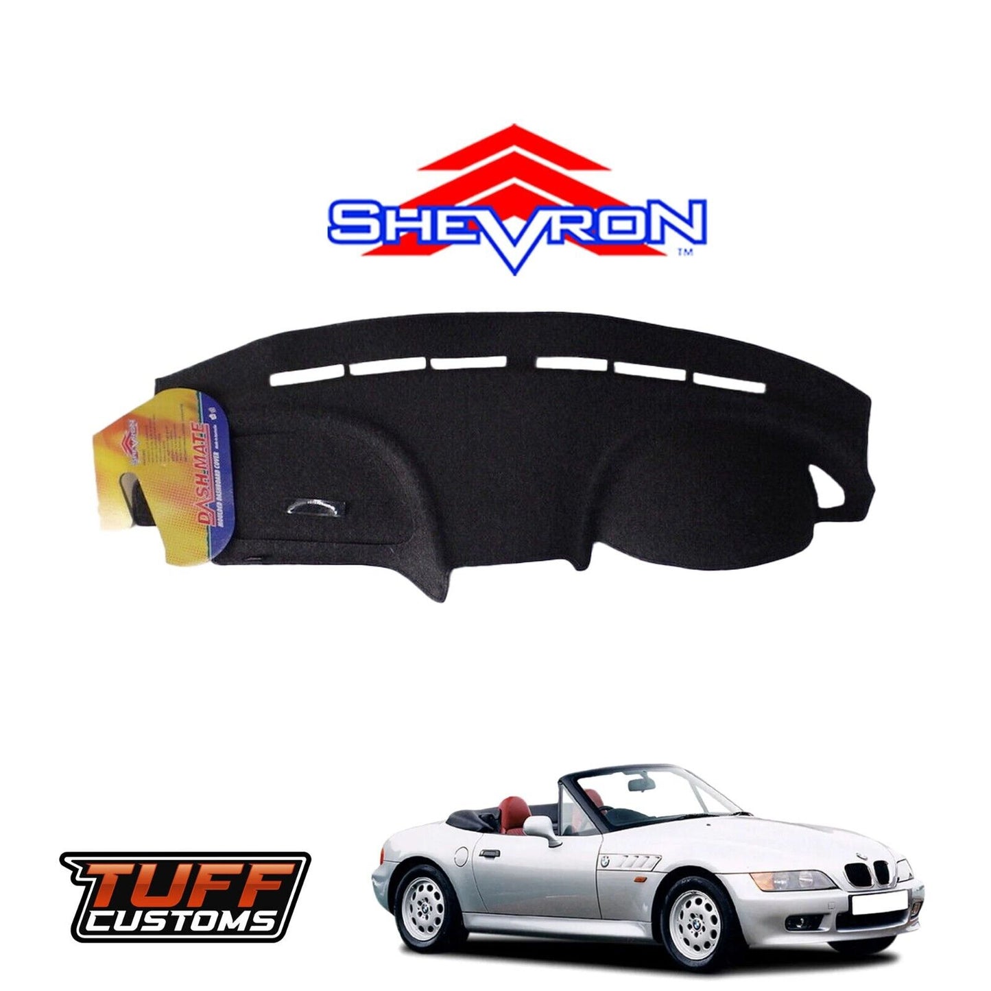 Shevron Black Dash Mat For BMW Z3 Roadster 3/1997-2002 DM780