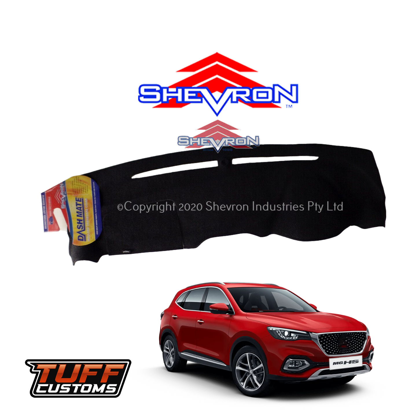 Shevron Black Dash Mat For MG HS 12/2019-2025 DM1577
