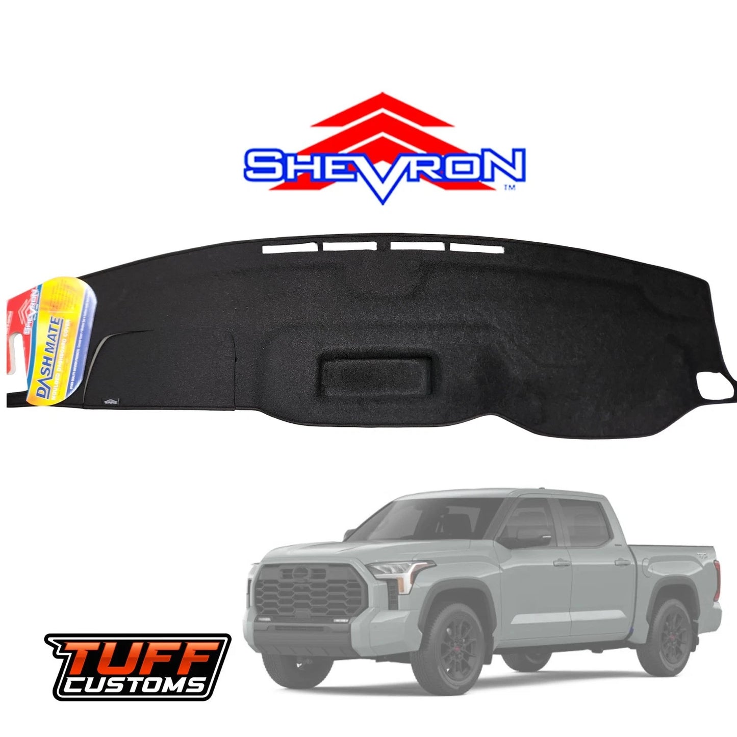 Shevron Dash Mat For Toyota Tundra Walkinshaw 11/2024-2025 DM1719 Black
