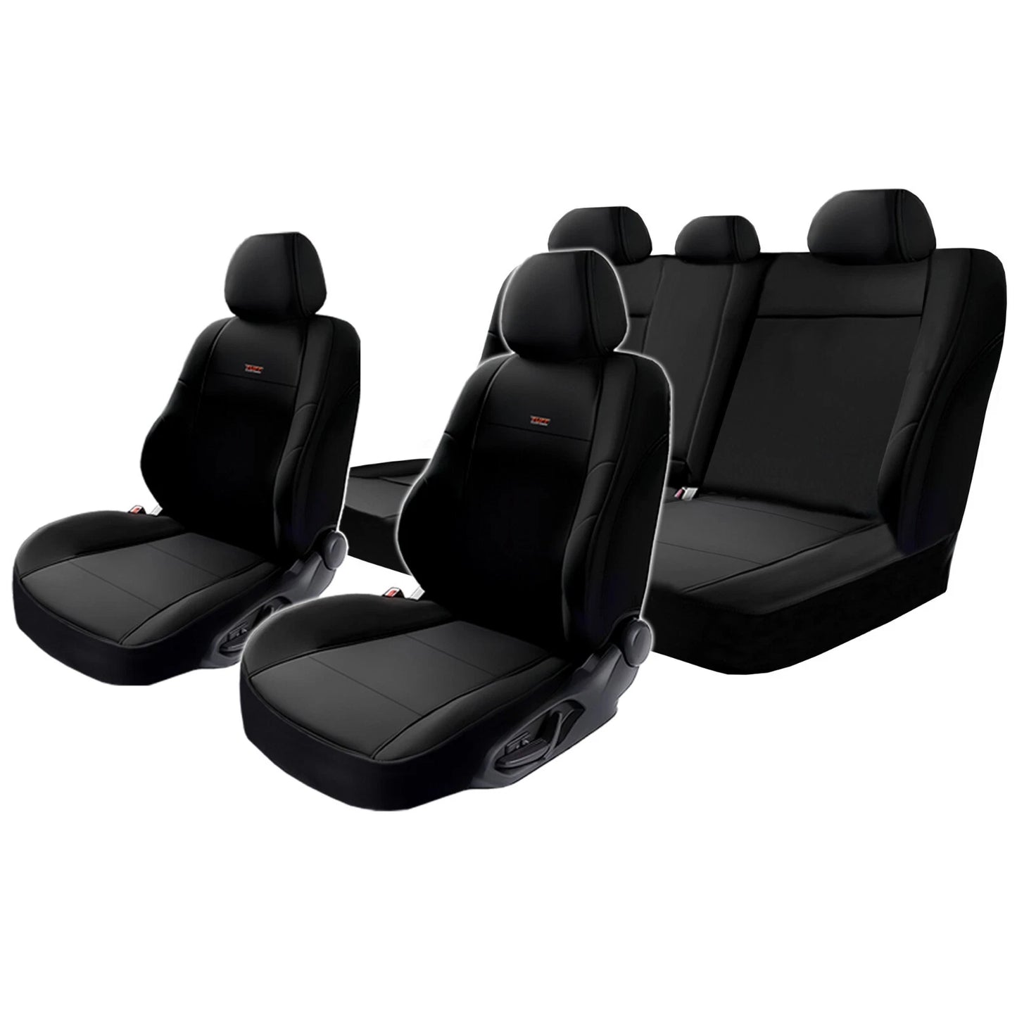 Tuff Customs Neoprene Seat Covers For Isuzu MU-X LS-U LS-M LS-T MUX 7/2021-2025 2 Rows Black