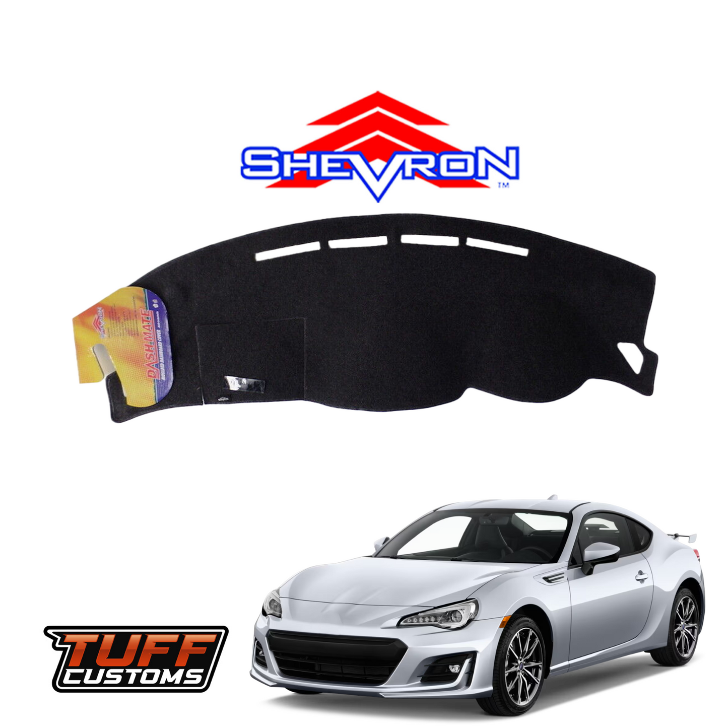 Shevron Black Dash Mat For Toyota 86 6/2012-9/2020 DM1272