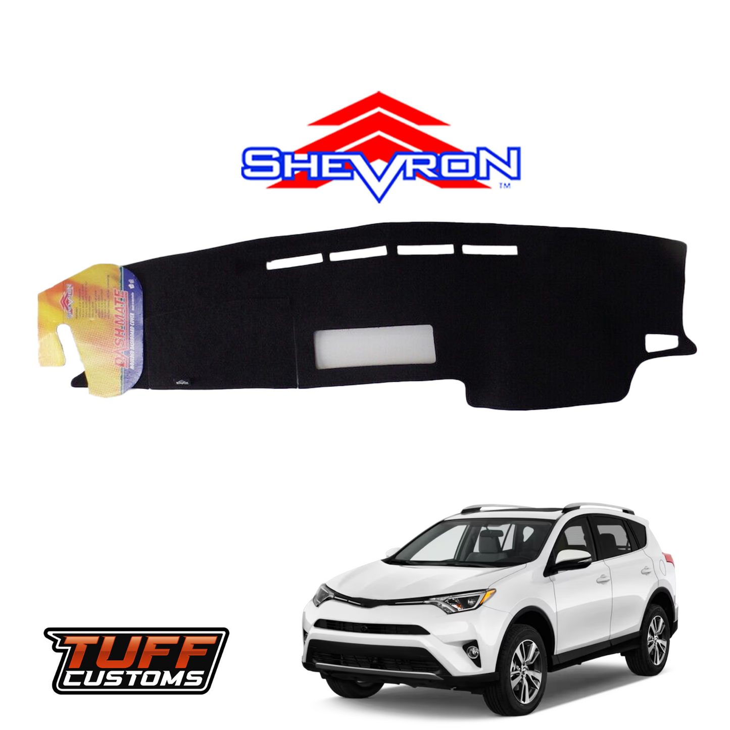 Shevron Black Dash Mat For Toyota Rav4 ASA44R (40 Series) 2013-4/2019 DM1300