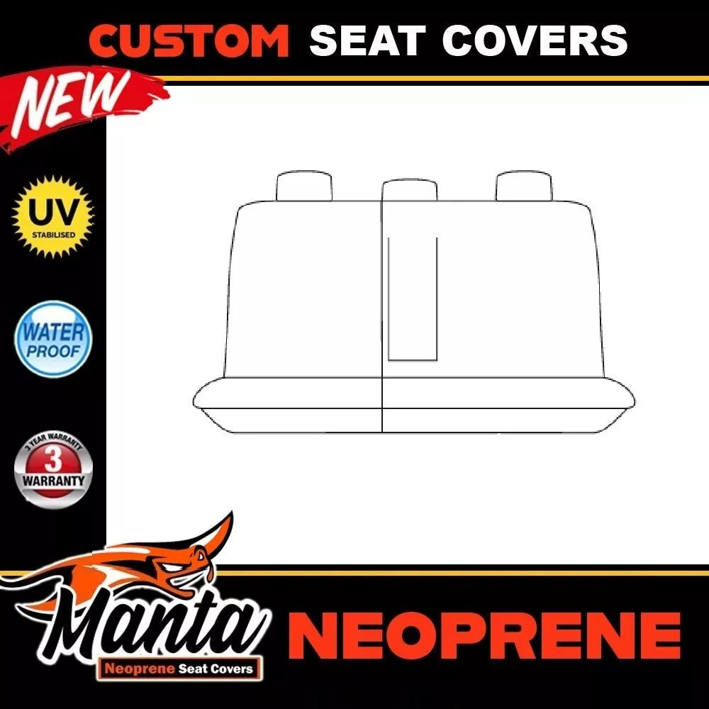 Manta Neoprene Rear Seat Covers For PAJERO SPORT QF GLS GLX EXCEED 5 SEAT 2019-2025