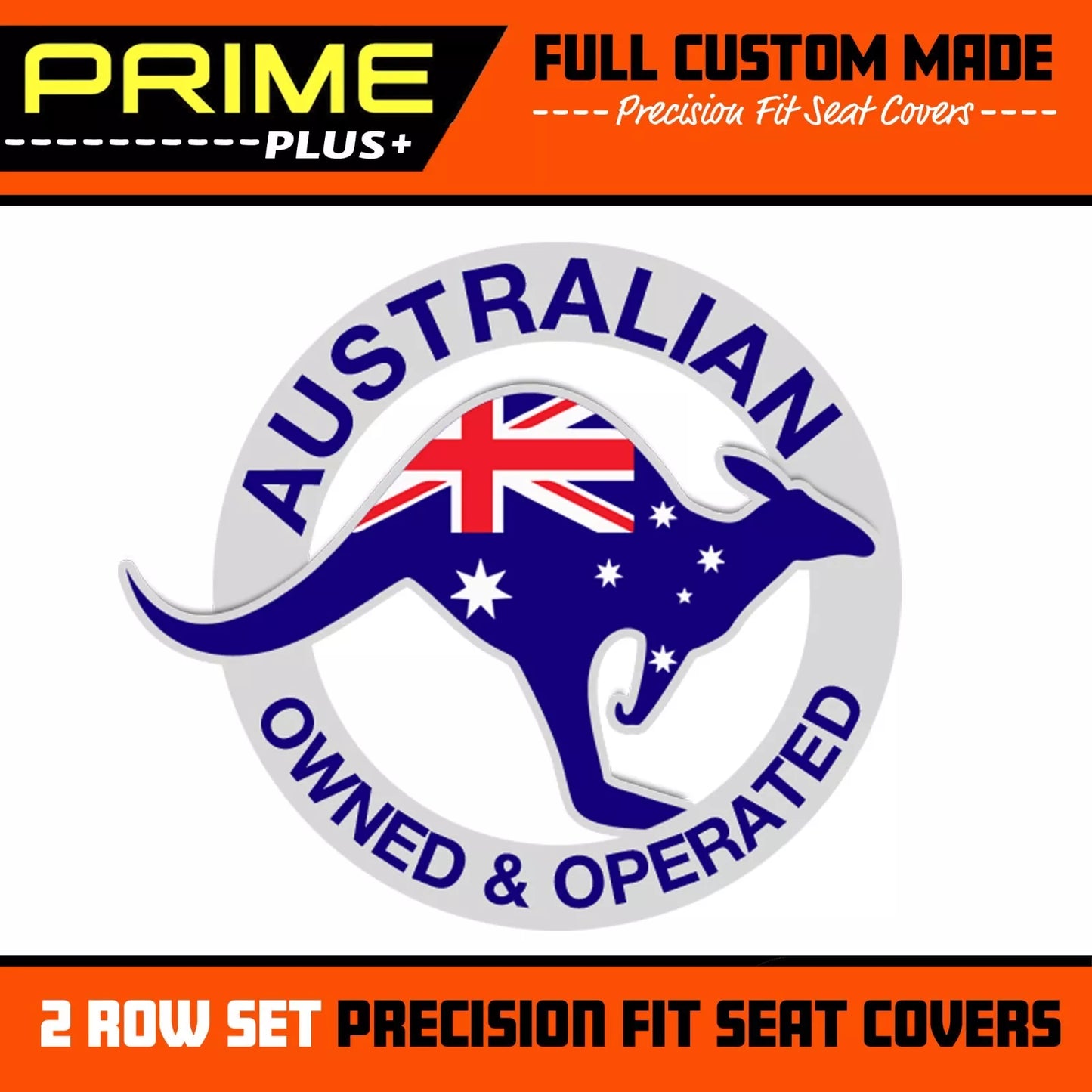 PRIME PLUS Seat Covers Front For Toyota Hiace Crew Cab GDH300R 2/2019-2024 Black