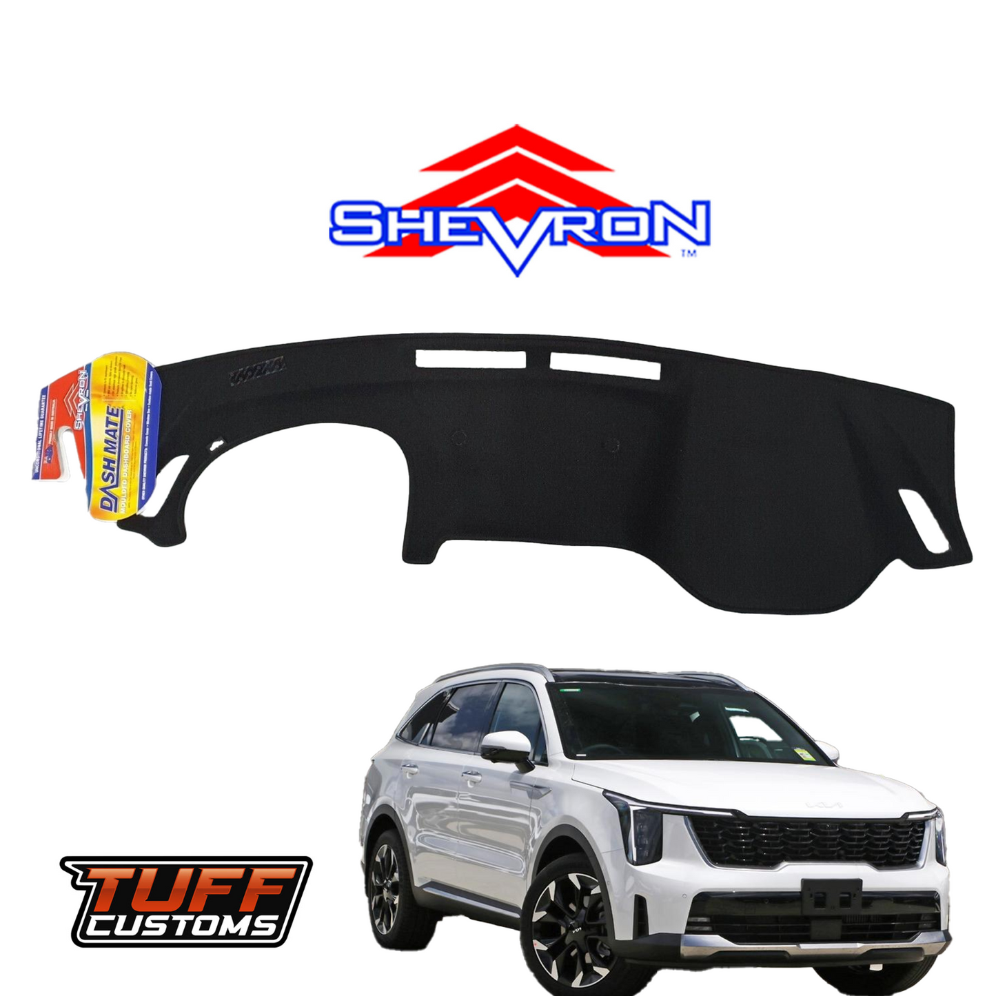 Shevron Black Dash Mat For Kia Sorento MQ4 4/2020-09/2023 DM1590