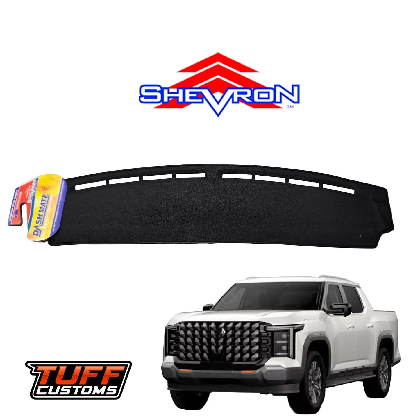 Shevron Dash Mat For LDV TERRON 9 ORIGIN & EVOLVE 4/2025-2026 DM1738 Black