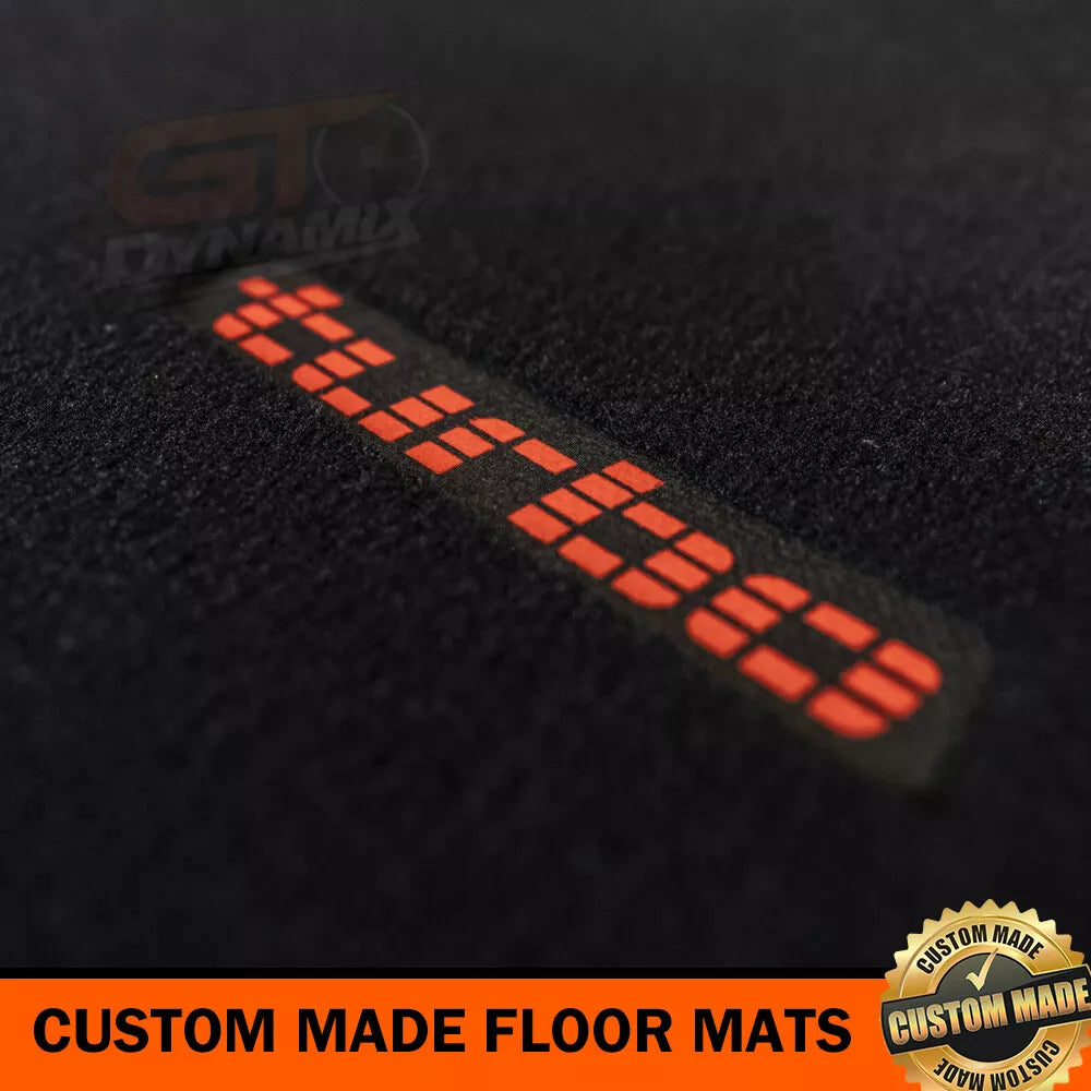 Custom Made Floor Mats Set of 3 Beige with RED Badge VL TURBO Calais BT1 Berlina