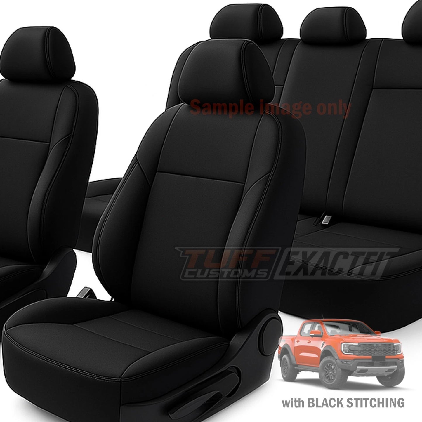 TUFF Customs EXACTFIT Neoprene Seat Covers FORD NEXT GEN RANGER RAPTOR 5/2022-2025 2 Rows