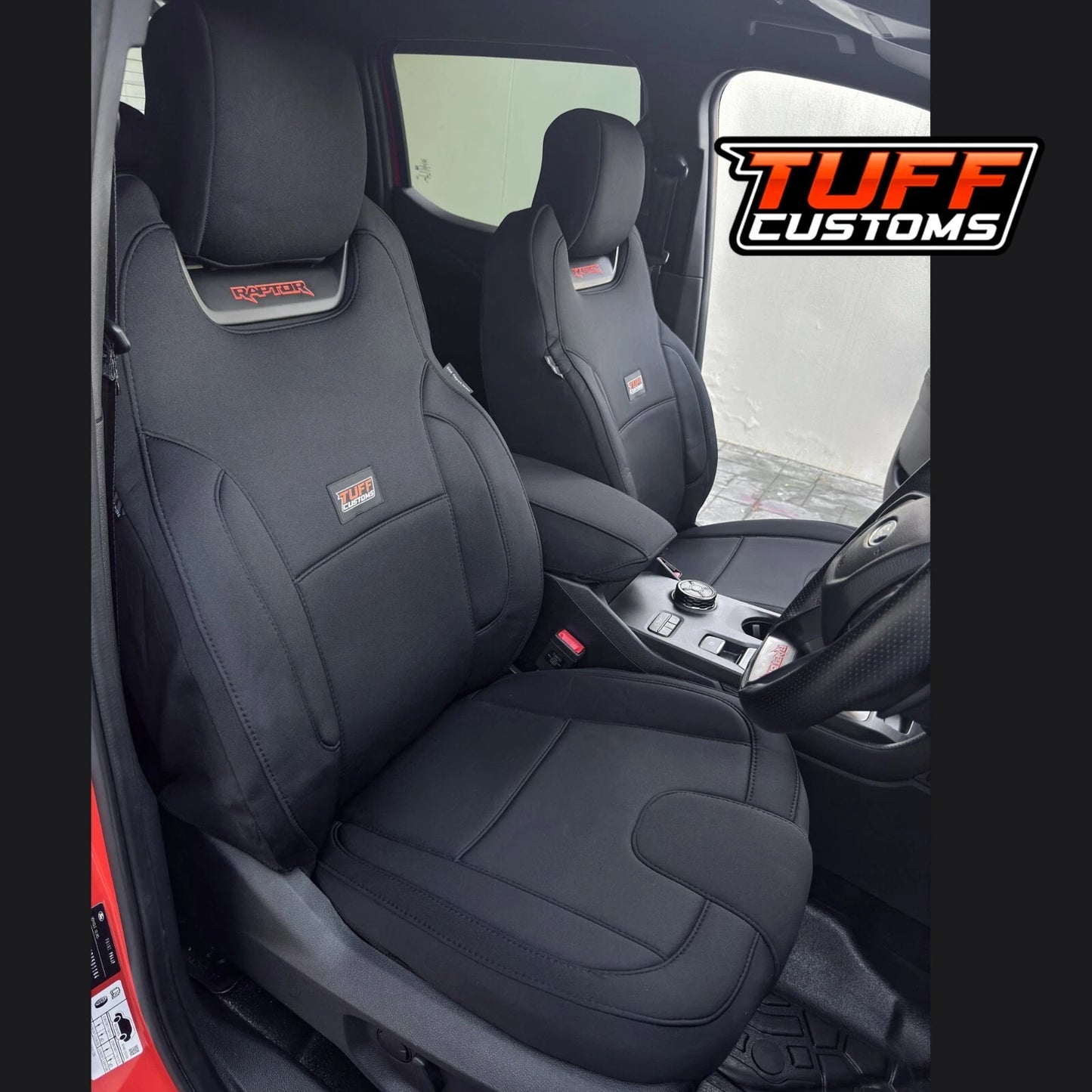 Tuff Customs Neoprene Seat Covers 2 Rows For Nissan Navara D23 NP300 S5 PRO-4X ST 10/2020-2024