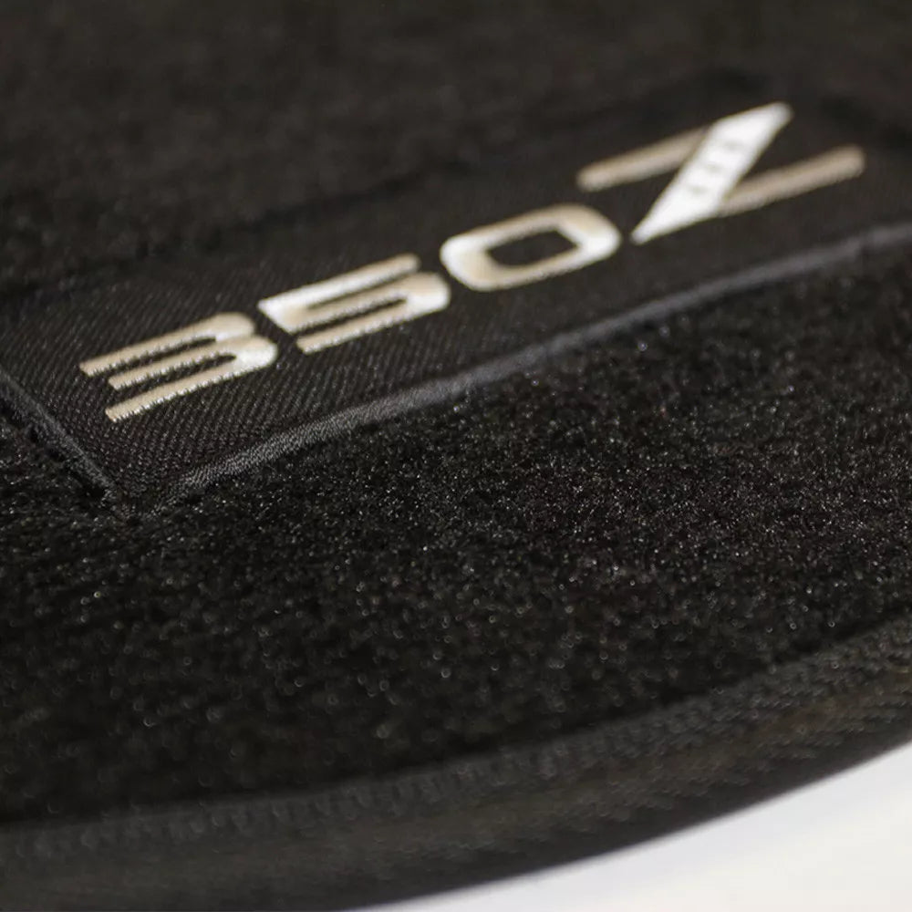 Custom Made Floor Mats SET of 2 FRONT For Nissan 350Z with 350Z Logo 2003-5/2007 Black