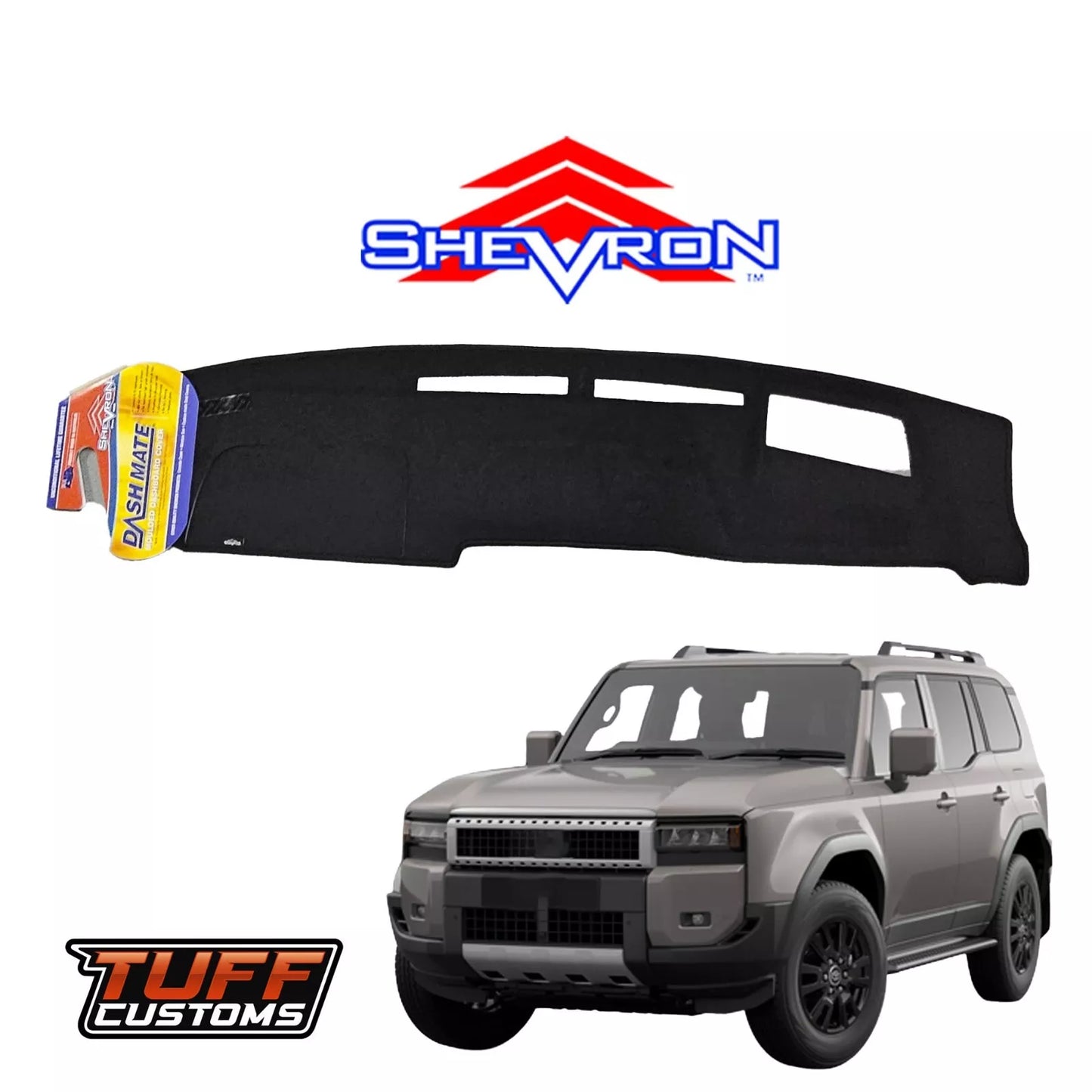 Dash Mat For Toyota Prado 250 Altitude & Kakadu w/ HUD 8/2024-2025 DM1718D Black