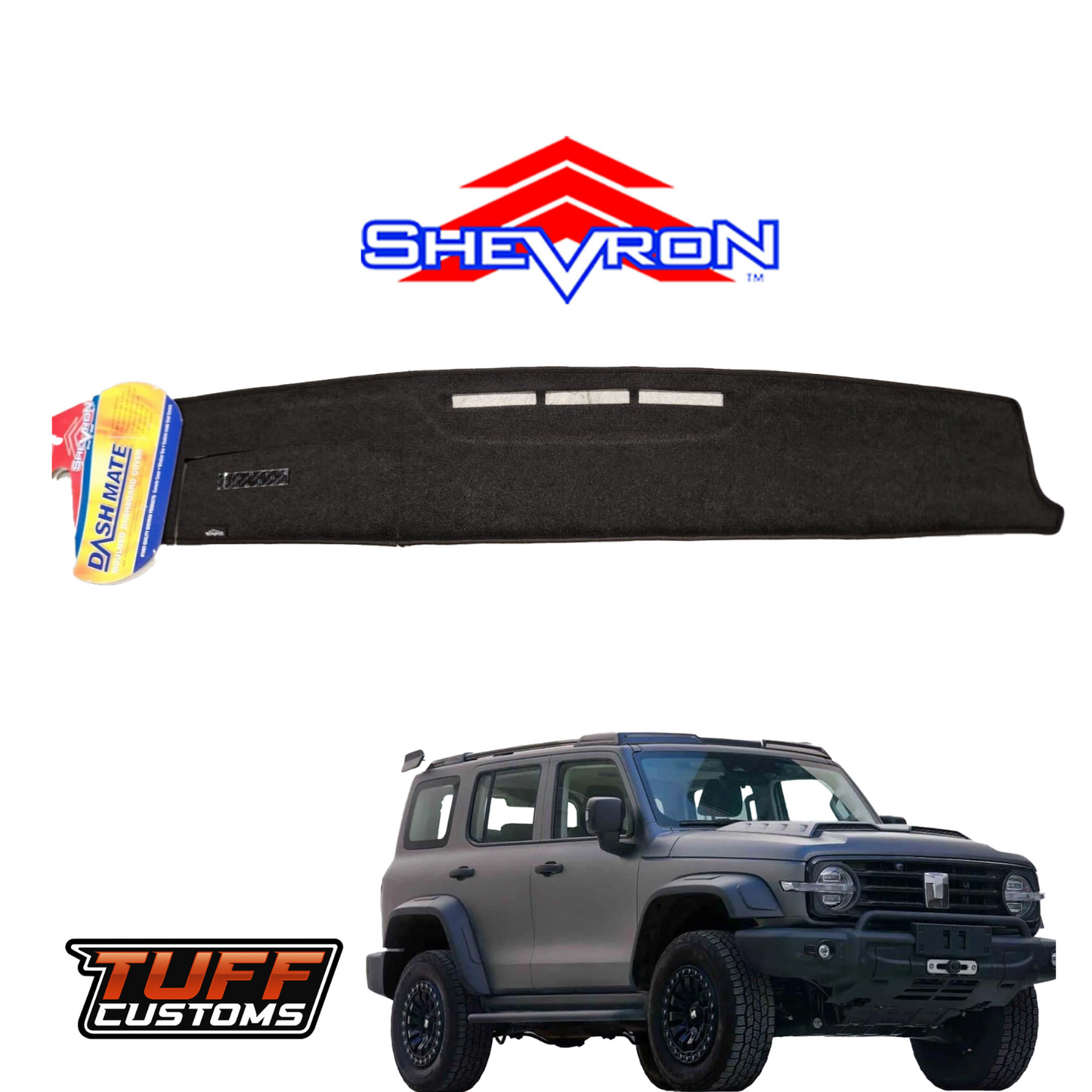Shevron Black Dash Mat For GWM Tank 300 P01 10/2022-2025 DM1690