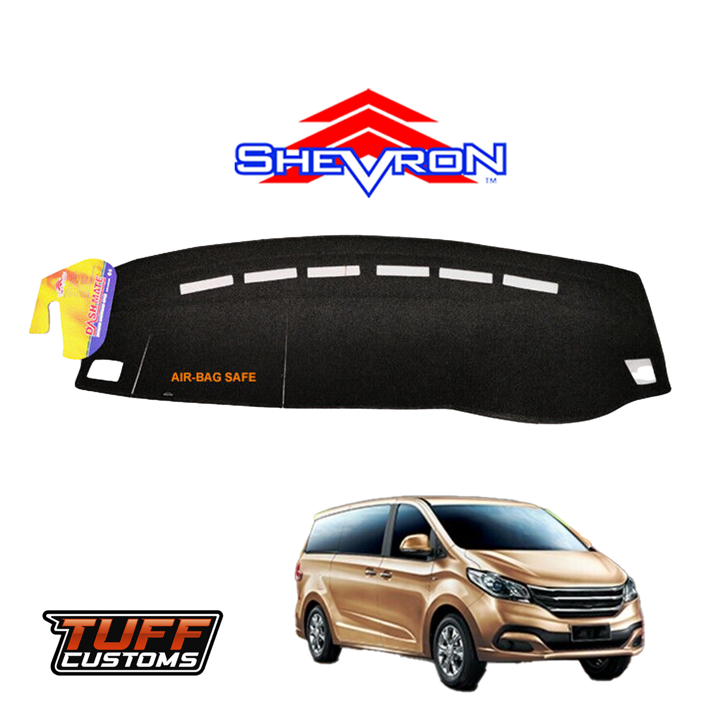 Shevron Black Dash Mat For Ldv G10 SV7C 4/2015-2025 DM1451