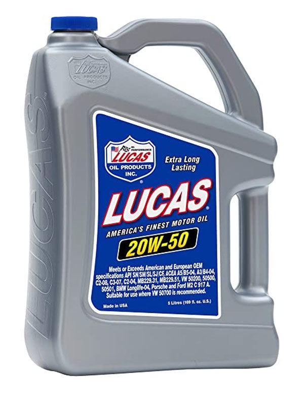 Lucas SAE 20W-50 Motor Oil 5 Litres 10255