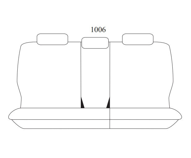 Tradies Canvas Black Seat Covers Middle For TOYOTA PRADO 150 SERIES GX GXL ALTITUDE 7 SEAT 11/2009-5/2021