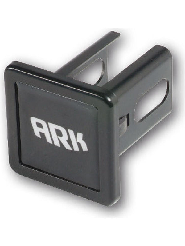 ARK Hitch Receiver Cover Chrome Ark Logo - Spring Clip Secures Cover HCC50B