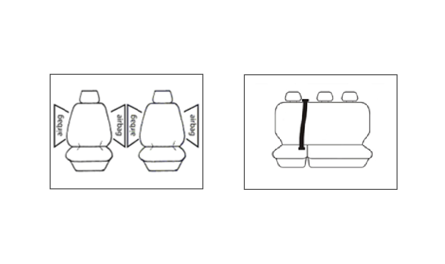 Custom BLACK Seat Covers 2 Rows VW AMAROK 2H TSI300 TDI340 TDI400 TDI420 2/2011-11/2022