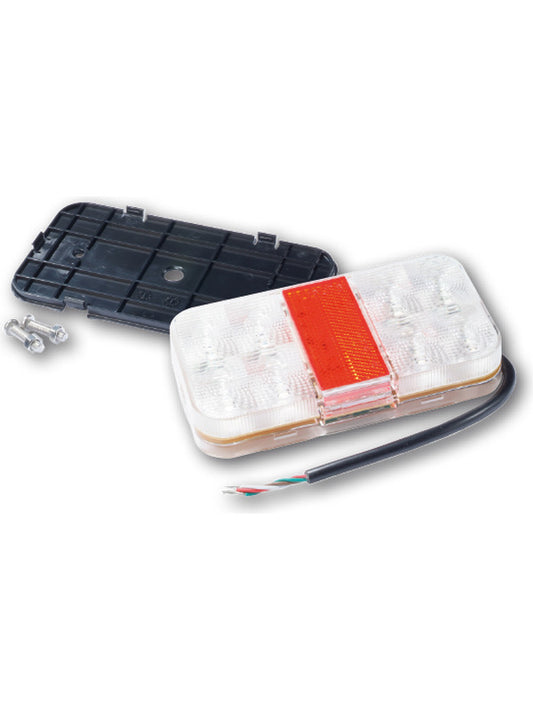 ARK LED Slimline Rectangular Lamp 12V Left Side 150mm x 80mm SLD15L