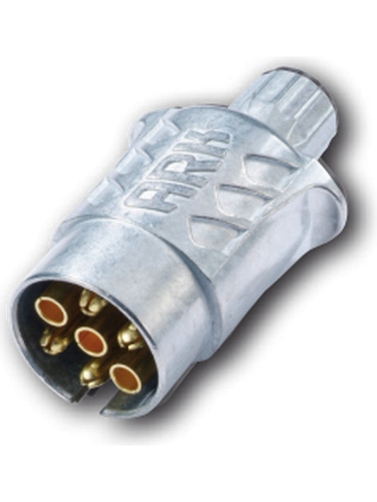 ARK 7 Pin Large Round Metal Plug LMP7