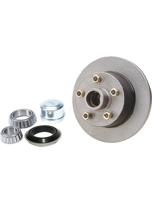 ARK 1/2" Trailer Disc Brake Hub For Ford Bearings Galvanised DH12FDG