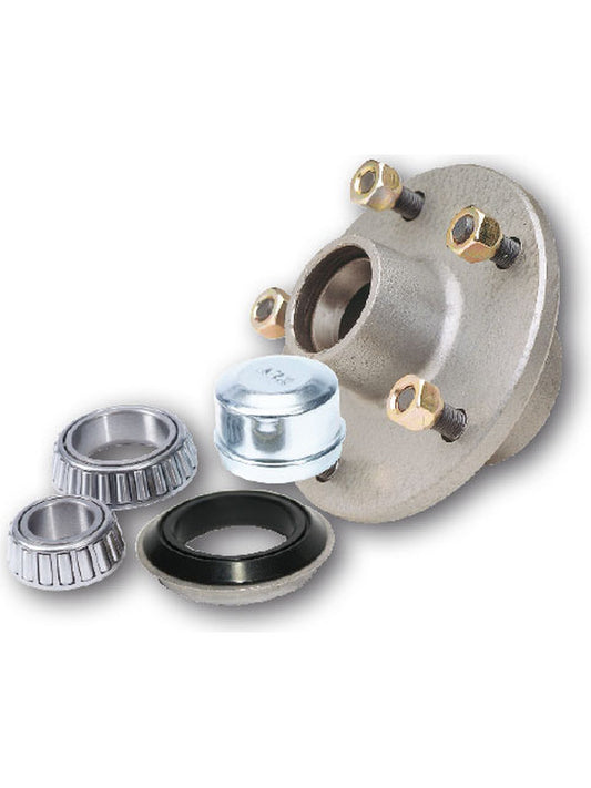 ARK 7-1/2" Trailer Hub Display For Toyota Landcruiser with Ford Bearings Galvanised LF190G