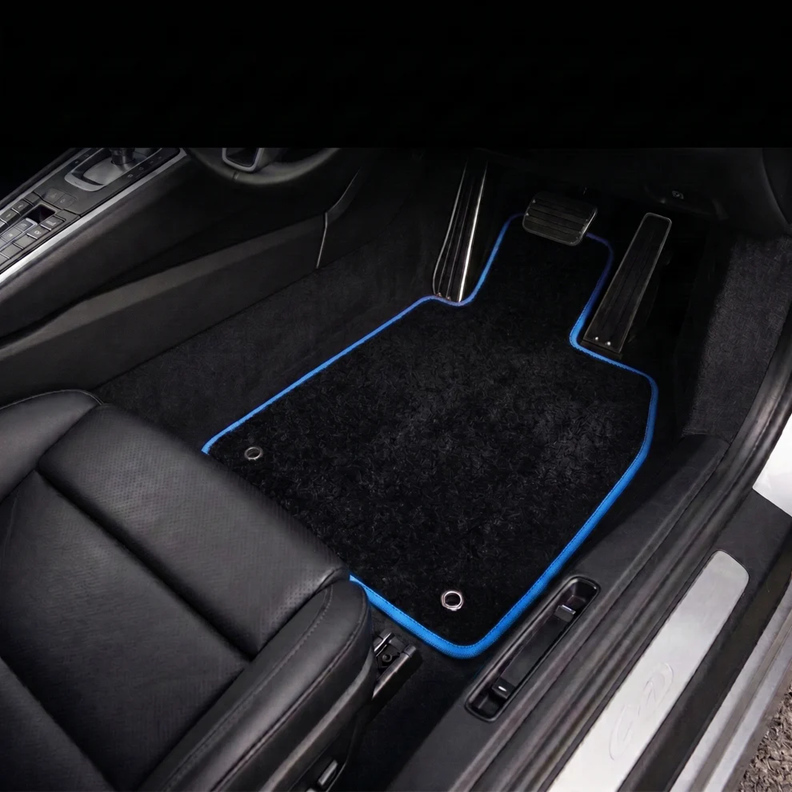 Custom Made  Floor Mats Black 4pc HYUNDAI TUCSON NX4 4TH GEN 2021-2026 w/ 9 Binding Colour