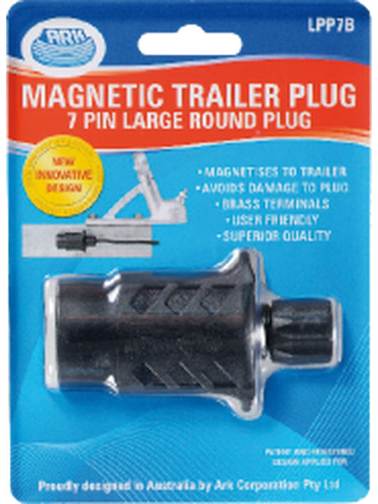 ARK 7 Pin Large Round Plastic Plug Blister Pack LPP7B