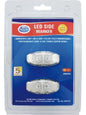 ARK LED Red/Amber Marker Lamp 12/24V Black Blister LDM70B