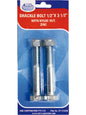 ARK Shackle Bolt 1/2" x 3 1/2" Zinc Plated Blister Pack BT1235ZB