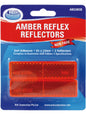 ARK Amber Reflex Reflector Self Adhesive 85mm x 22mm Pack of 2 AR2285B