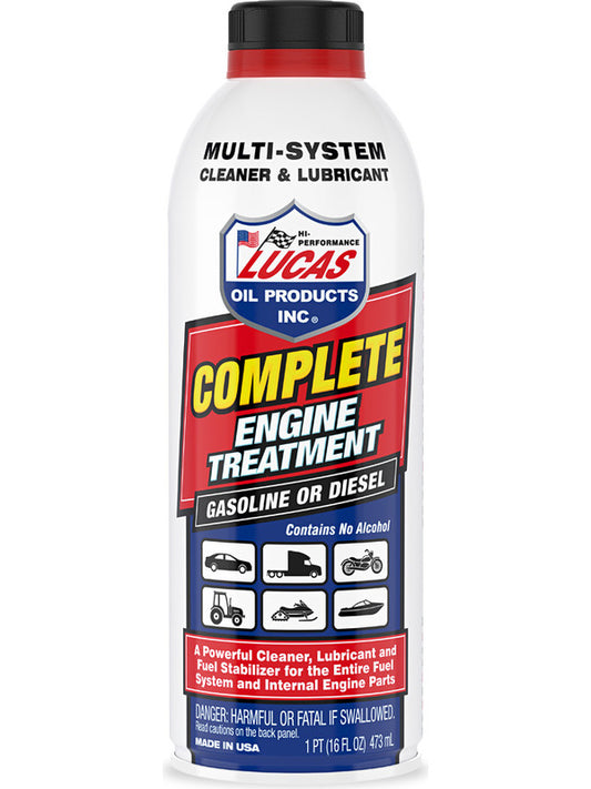 Lucas Fuel Additive Complete Engine Treatment System 473ml Bottle 10016