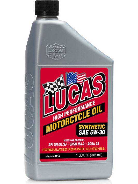 Lucas High Performance Motorcycle Oil SAE 5W-30 Synthetic 946ml 10706