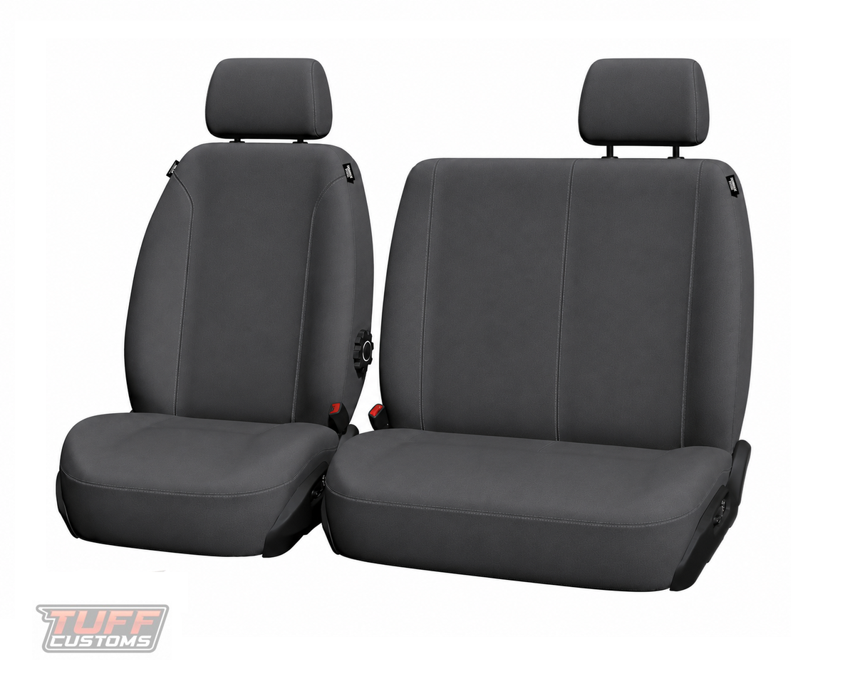 SuperTuff Canvas Charcoal Seat Covers Front HYUNDAI IMAX TQ 6 SEAT VAN 2/2008-7/2012