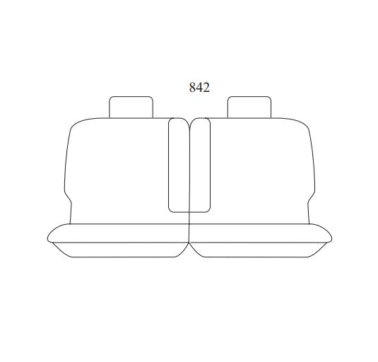 Tradies Canvas Grey Seat Covers Middle NISSAN PATROL Y61 GU ST 7 SEAT 10/2004-10/2017