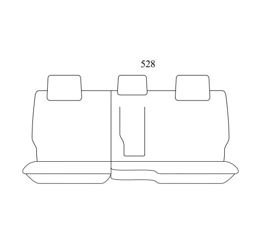 Getaway Neoprene Seat Covers Rear MITSUBISHI OUTLANDER ZJ ZK ES LS XLS 5 SEAT 11/2012-11/2017