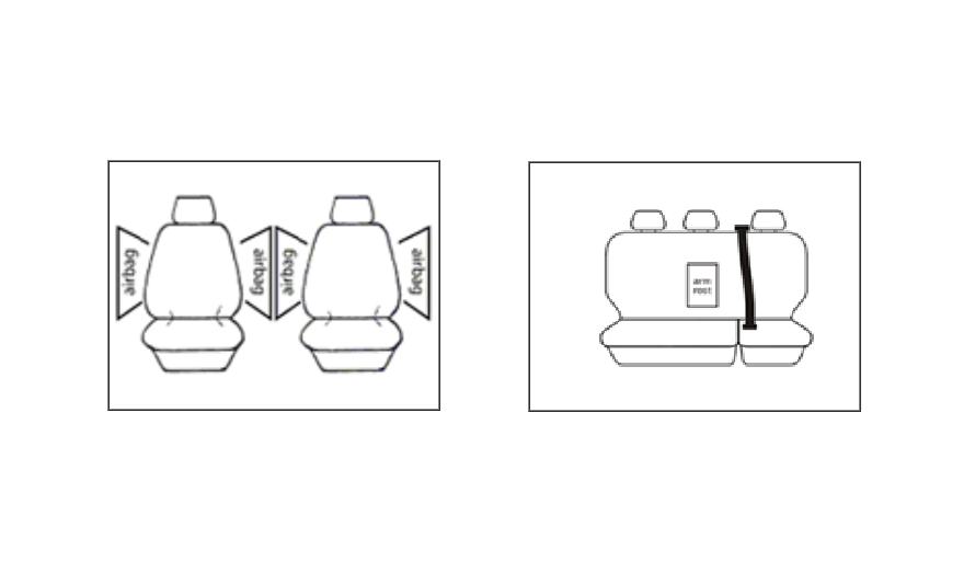 Tuff Canvas 2 Rows Seat Covers HOLDEN COLORADO CREW CAB RG MY17 LS LT LTZ Z71 9/2016-2020 BLACK