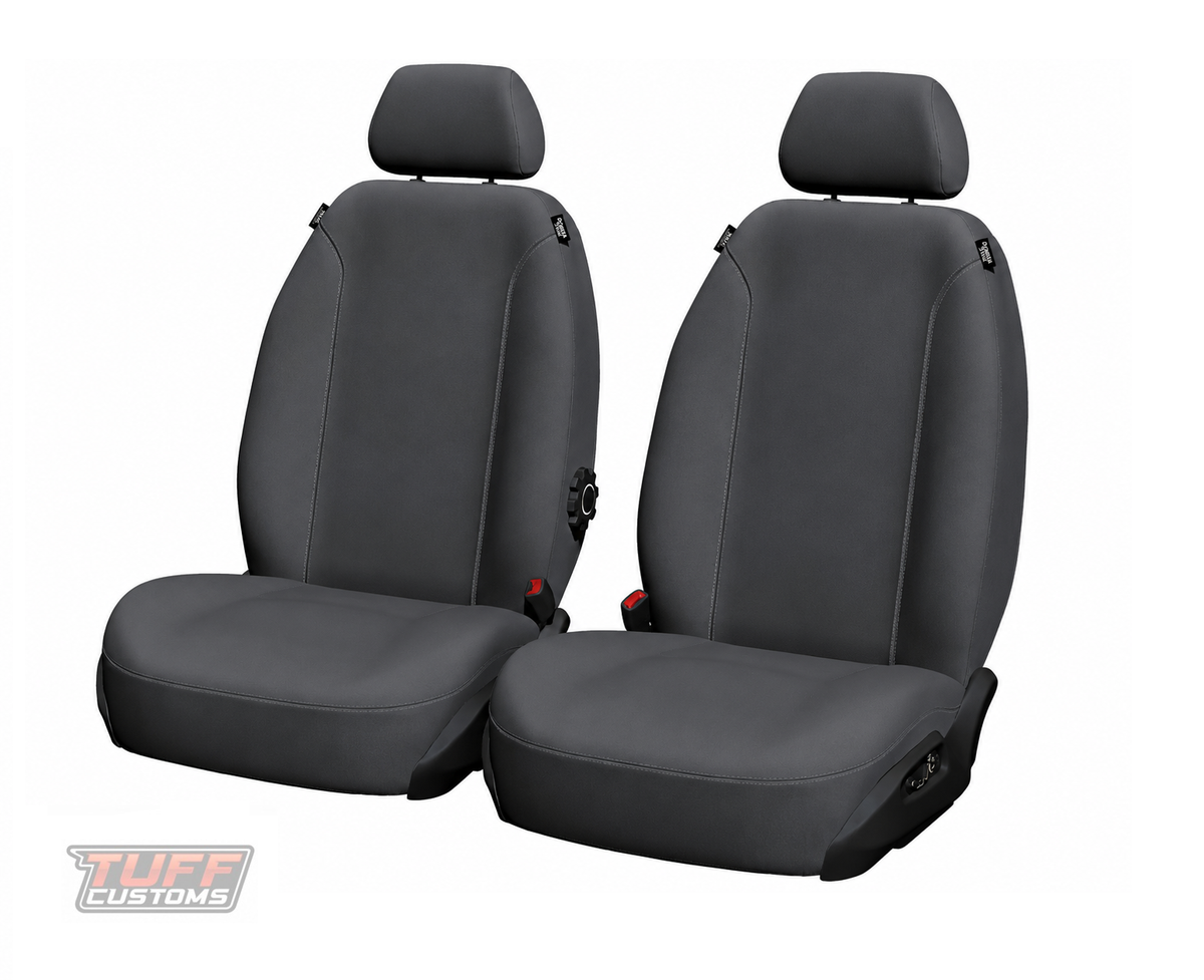 SuperTuff Canvas Charcoal Seat Covers Front ISUZU DMAX TF SX SPACE CAB 6/2012-6/2020